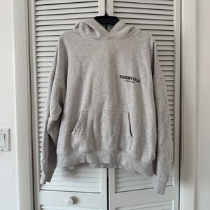 Fear of God Essentials Pullover Hoodie - Heather Gray - Unisex